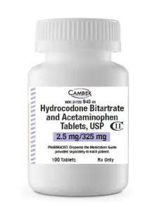 Hydrocodone v/s acetaminophen