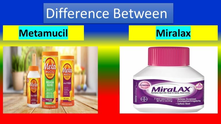 Miralax Vs Metamucil