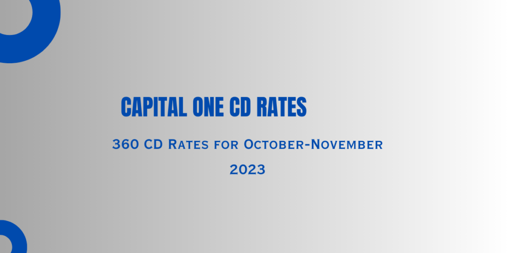 Capital One CD Rates DATOS