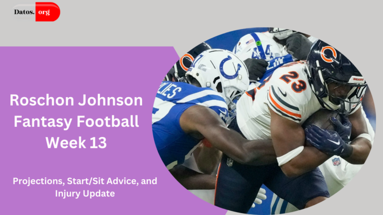 Roschon Johnson Fantasy Football Week 13