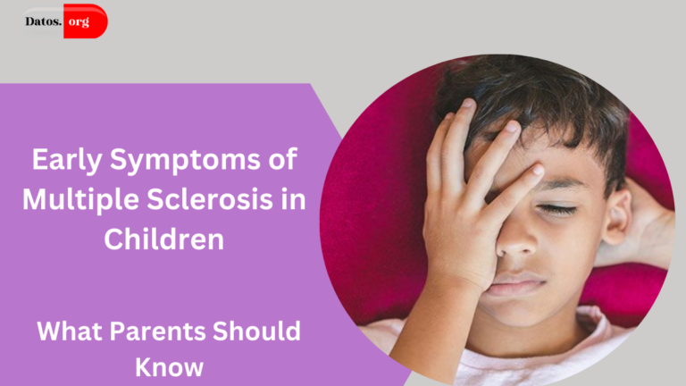 Early Symptoms of Multiple Sclerosis in Children